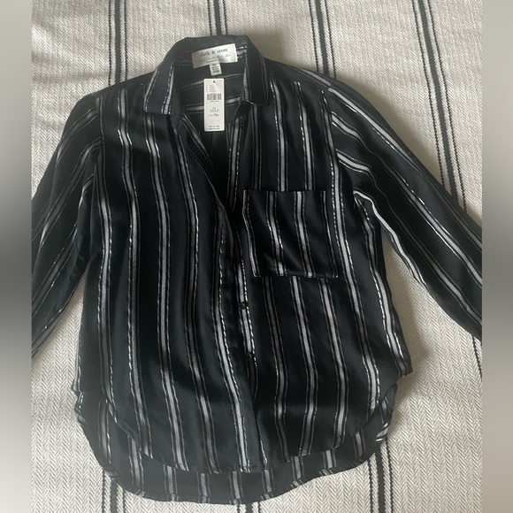 Cloth & Stone Dara Petite Buttondown NWT - Picture 5 of 8